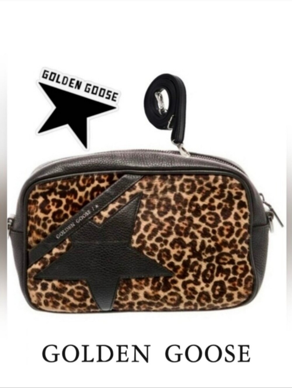 Rare! Golden Goose Leather Shoulder Crossbody Clutch Bag Est. Retail $770